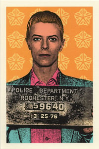 Image 1 of Bowie Mugshot Postcard