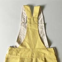 Image 2 of Robe salopette jaune 10 ans stock neuf années 70 