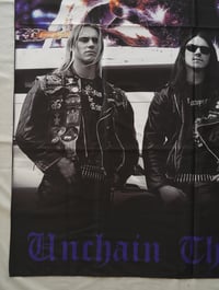 Image 6 of DESTROYER 666 - Unchain the wolves Flag (cloth poster Banner tapestry) Black metal