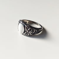 Image 3 of Floral Signet Ring
