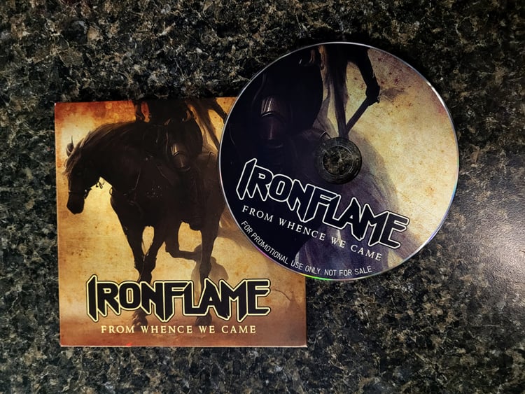 Ironflame "Kingdom Torn Asunder" (High Roller) Import Black Vinyl/Cover CD bundle