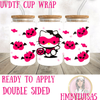 Hello Kitty Spooky UVDTF cup wrap 