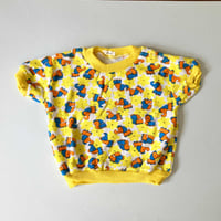 Image 2 of Ensemble de plage jaune 6/12 mois années 70/80 stock neuf