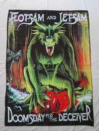 Image 1 of FLOTSAM AND JETSAM - Doomsday for the deceiver Flag (cloth poster Banner tapestry) Thrash metal