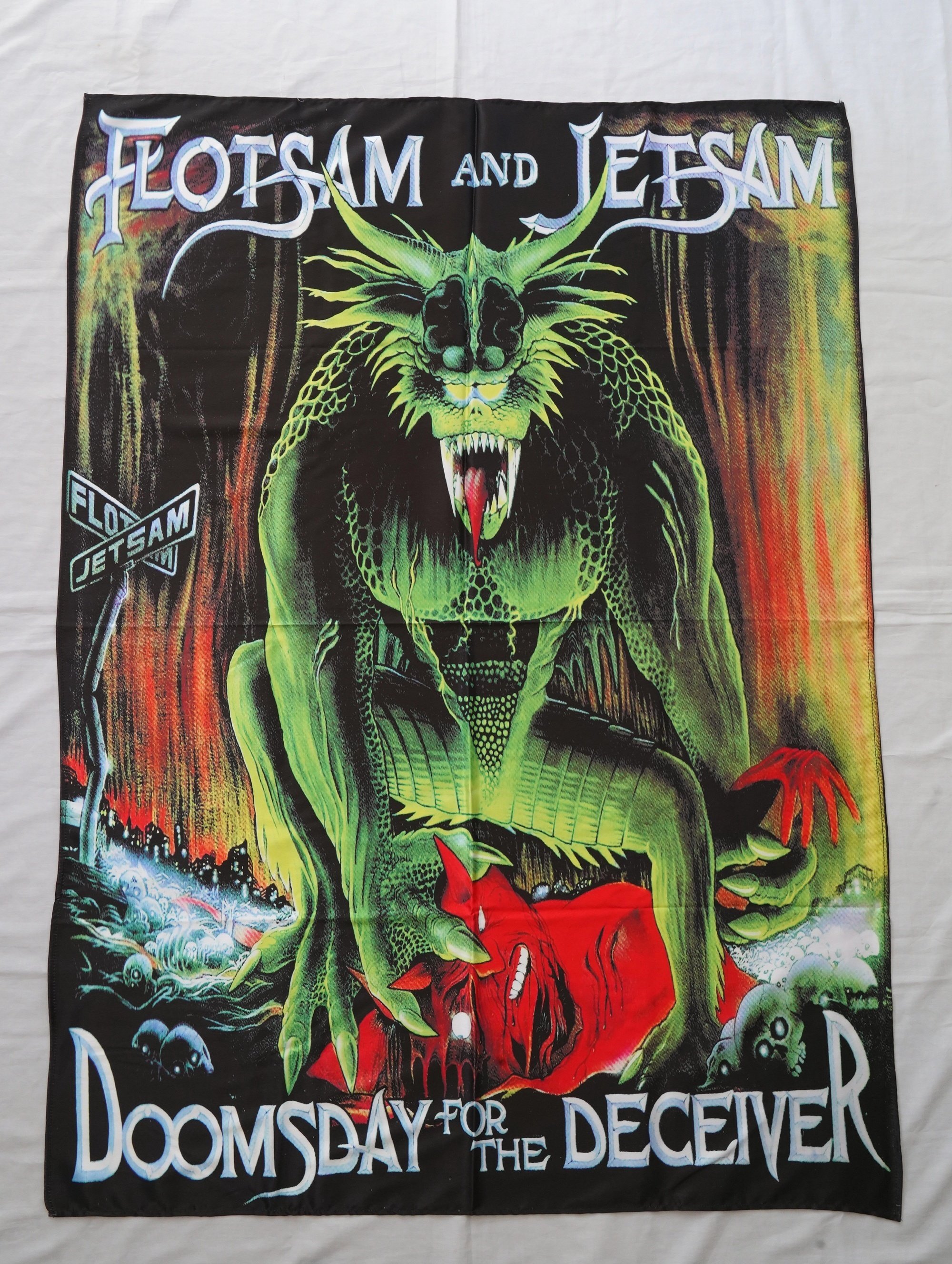 FLOTSAM AND JETSAM - Doomsday for the deceiver Flag (cloth poster