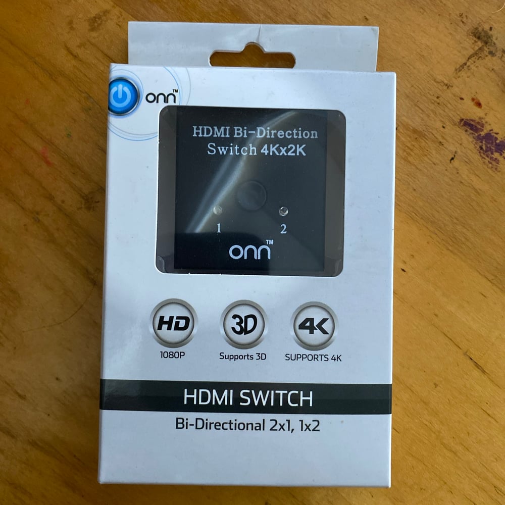 Image of Onn HDMI Bi-Directional Switch 4Kx2K