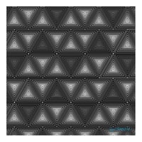 Triangle Tesselation - White on Black