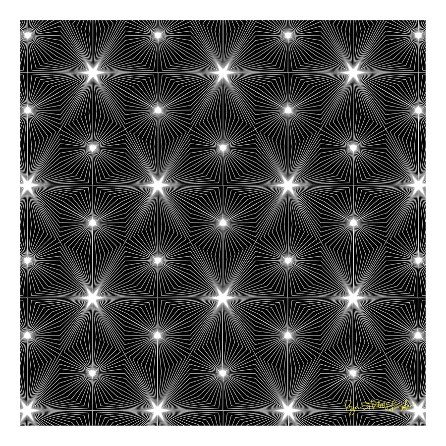 Image of Cube Tesselation - Black