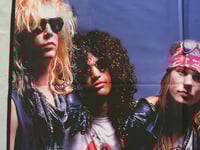 Image 5 of GUNS N ROSES - Band photo Flag (cloth poster Banner tapestry) Heavy metal Hair Glam metal Slash