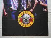 Image 8 of GUNS N ROSES - Band photo Flag (cloth poster Banner tapestry) Heavy metal Hair Glam metal Slash