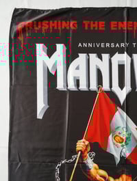 Image 2 of MANOWAR - Tour 2023 Peru Flag (cloth poster Banner tapestry) Heavy metal Power metal