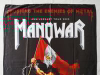 Image 3 of MANOWAR - Tour 2023 Peru Flag (cloth poster Banner tapestry) Heavy metal Power metal