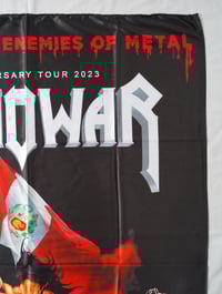 Image 4 of MANOWAR - Tour 2023 Peru Flag (cloth poster Banner tapestry) Heavy metal Power metal