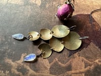 Image 6 of Moon Phases in Brass earrings/ n130