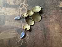 Image 14 of Moon Phases in Brass earrings/ n130