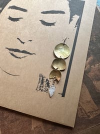 Image 17 of Moon Phases in Brass earrings/ n130