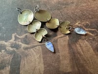 Image 18 of Moon Phases in Brass earrings/ n130