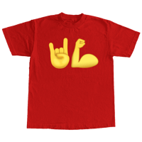 "Emoji" Shirt In Red By Hayward Strong