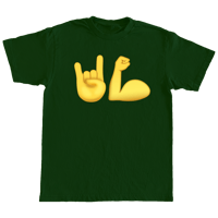 "Emoji" Shirt In Dark Green By Hayward Strong