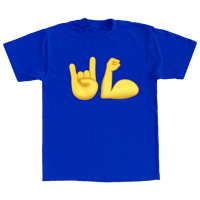 "Emoji" Shirt In Royal Blue By Hayward Strong
