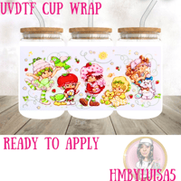 Strawberry Shortcake and Friends UVDTF cup wrap 