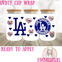 Los Angeles Baseball UVDTF cup wrap 