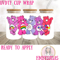 Care bear buddies UVDTF cup wrap 