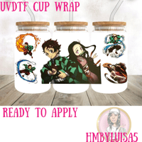 Deamon Slayer UVDTF cup wrap 