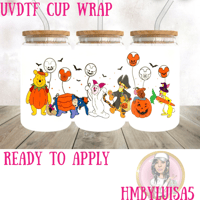 Image 1 of Spooky Pooh UVDTF cup wrap 