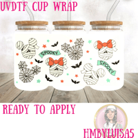 Image 1 of Spooky Mickey UVDTF cup wrap 
