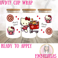 Image 1 of Shopping Addict! UVDTF cup wrap 