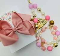 Image 1 of Rose Large Bow Clip Set