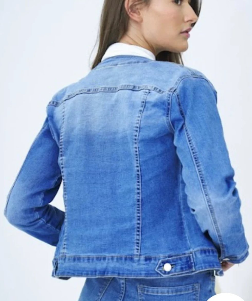 Image of Diamanté Collarless Jacket