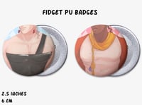 Fidget PU Badges