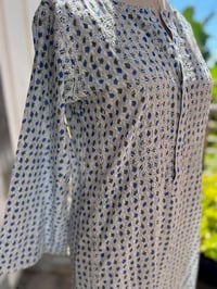 Image 2 of Embroidered Kurta Blue Chain
