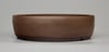 Round unglazed bonsai pot. D.233mm