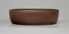 Round unglazed bonsai pot. D.233mm