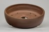 Round unglazed bonsai pot. D.233mm