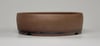 Round unglazed bonsai pot. D.196mm