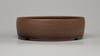 Round unglazed bonsai pot. D.196mm