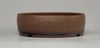 Round unglazed bonsai pot. D.196mm