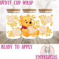 Pooh Talavera UVDTF cup wrap 