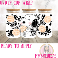 Snoopy Talavera UVDTF cup wrap 