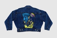 Image 1 of Embellished Denim Jacket, Size Medium, Denim Art, Wearable Art