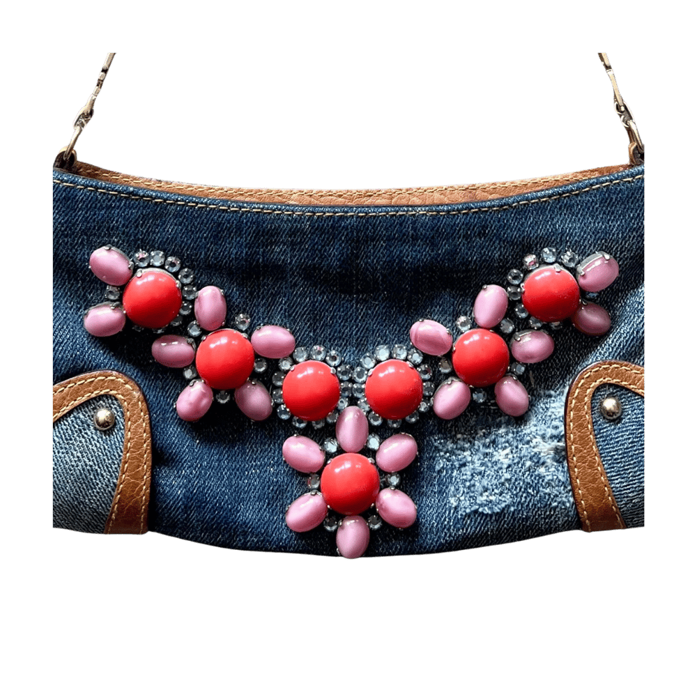 Image of DOLCE & GABBANA DENIM MINI PURSE