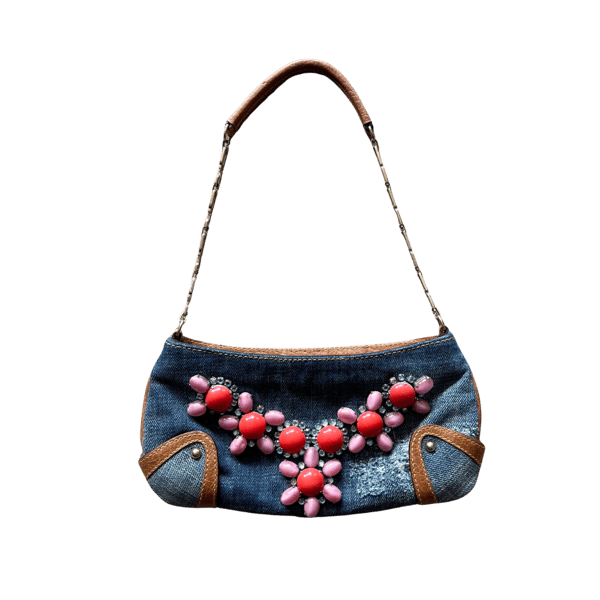 Image of DOLCE & GABBANA DENIM MINI PURSE