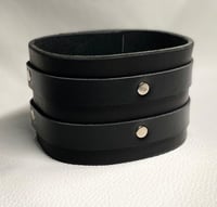 Image 1 of Bondage Leather Collar (3") - Strict Posture - BDSM