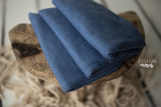 Image of Denim Blue stretch wraps