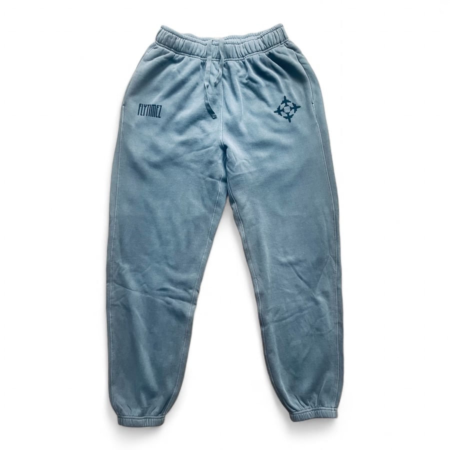 Image of FlyTimez “Bullzeye” 3D Sweatpants (Faded Cliff)