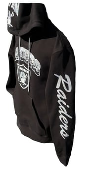 Image 2 of Black And Silver Football Hoodie 